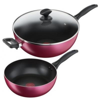 Tefal Light & Clean 3pcs Set (FP26cm+WP32cm w/lid) B224S396
